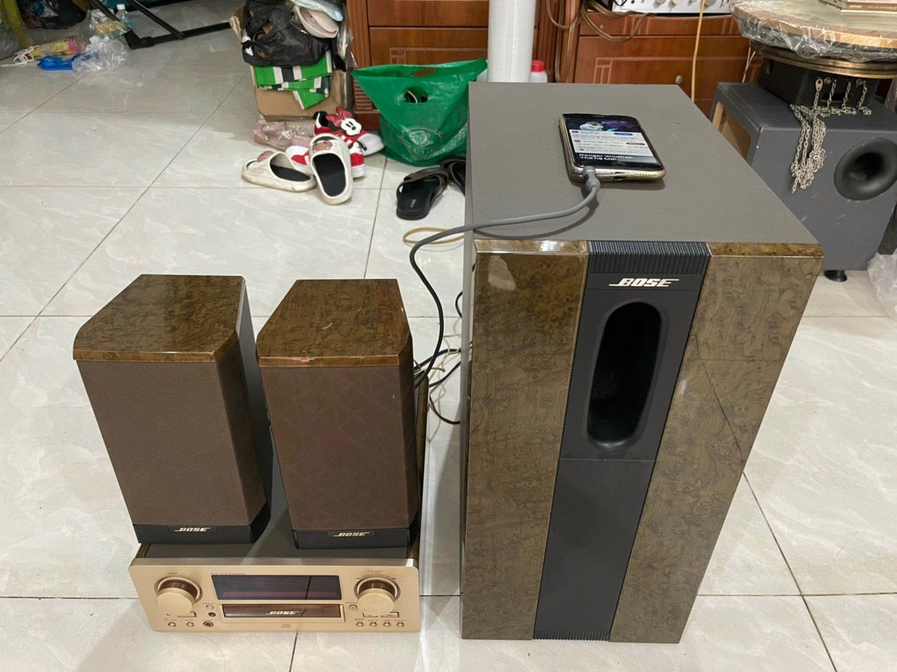 BOSE 505WB bass boxSup hơi bose và loa font xí ngầu là dòng bass box đầu  bản của bose (